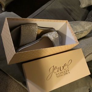 Badgley Mishka flat wedding slides